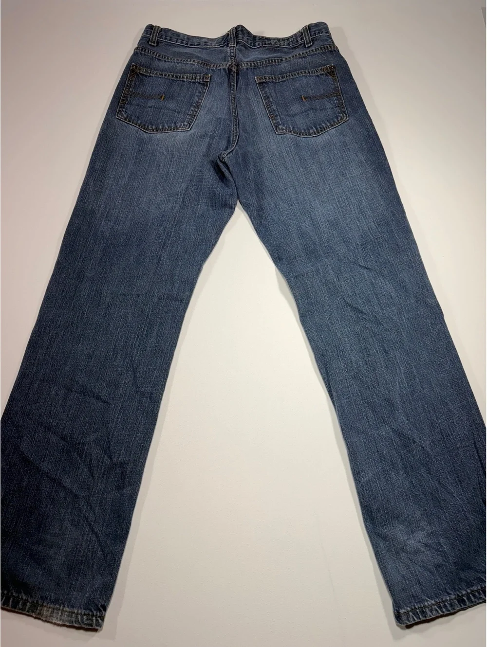 Calvin Klein Jeans Mens 32 Straight Leg Blue Denim Medium Wash Pants